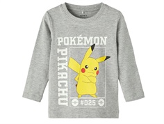 Name It grey melange t-shirt Pokemon